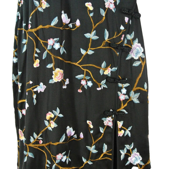 NEW, SAU LEE Ariana Floral Embroidered Satin Gown Size 8 #LD02 - Picture 8 of 12